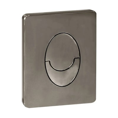 Панель змиву KOER KT-0606-07 157x198x3mm пластикова, кнопка закруглена (колір графіт) (KR5712) Панель змиву KOER KT-0606-07 157x198x3mm пластикова, кнопка закруглена (колір графіт) (KR5712)