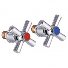 Ручки для змішувача Mixxus Handles SET-A722 (з кранбуксами, пара) кераміка (MI6939)