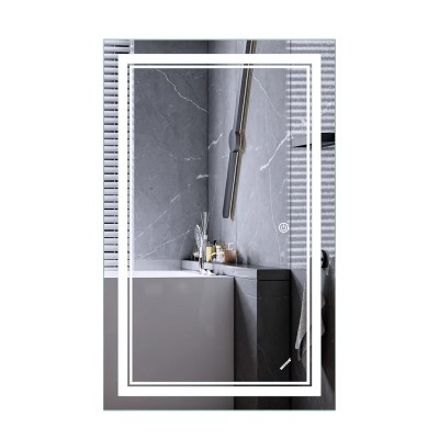 Дзеркало MIXXUS PREMIUM QUADRO MR20-50x80-REVERSE з LED Touch, Anti-fog, димером, рег. яскравості (MP6620)