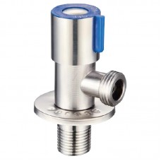 Кран для підключення сантехприладів MIXXUS VAL-01-1/2x1/2 з нерж. сталі SUS304 (Колір синій) (MI6532)