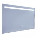 Дзеркало MIXXUS STRONG MR05-100x60 з LED Touch, Anti-fog, димером, рег. яскравості, годинником (MI6009)