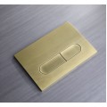 Панель змиву KOER KT-0608-12 240x160x10mm пластикова, кнопка закруглена (колір матове золото) (KR6126) Панель змиву KOER KT-0608-12 240x160x10mm пластикова, кнопка закруглена (колір матове золото) (KR6126)