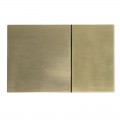 Панель змиву KOER KT-0610-12 240x160x32mm пластикова, кнопка квадратна (колір матове золото) (KR6137) Панель змиву KOER KT-0610-12 240x160x32mm пластикова, кнопка квадратна (колір матове золото) (KR6137)