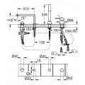 Одноважільний змішувач для ванни на 4 отвори Grohe Lineare (19577001)