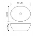 Раковина накладна MIXXUS PREMIUM ELLIPSE-0108 MARBLE 400х330х145mm (MP6526) Раковина накладна MIXXUS PREMIUM ELLIPSE-0108 MARBLE 400х330х145mm (MP6526)