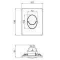 Панель змиву KOER KT-0606-05 157x198x3mm пластикова, кнопка закруглена (колір чорний матовий) (KR5343) Панель змиву KOER KT-0606-05 157x198x3mm пластикова, кнопка закруглена (колір чорний матовий) (KR5343)