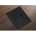 Панель змиву KOER KT-0606-05 157x198x3mm пластикова, кнопка закруглена (колір чорний матовий) (KR5343) Панель змиву KOER KT-0606-05 157x198x3mm пластикова, кнопка закруглена (колір чорний матовий) (KR5343)