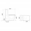 Бачок до унітазу-компакту MIXXUS QUADRO-0404-T1 TANK 400x350x140 у комплекті зі зливною арматурою (MI8315) Бачок до унітазу-компакту MIXXUS QUADRO-0404-T1 TANK 400x350x140 у комплекті зі зливною арматурою (MI8315)