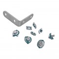 Кутник 90° Koer KCI.0202 з монтажними гайками (KR5919)