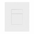 Панель змиву KOER KT-0607-03 157x198x3mm пластикова, кнопка квадратна (колір білий) (KR5714) Панель змиву KOER KT-0607-03 157x198x3mm пластикова, кнопка квадратна (колір білий) (KR5714)