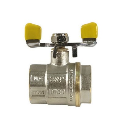 Кран кульовий СК 3/4" ГГМ YELLOW art. 602 (SK0098) Кран кульовий СК 3/4" ГГМ YELLOW art. 602 (SK0098)
