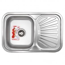 Мойка кухонная ZERIX Z7549-08-180E (satin) (ZX1606) Мойка кухонная ZERIX Z7549-08-180E (satin) (ZX1606)