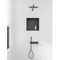 Полиця-ніша для ванної кімнати Mixxus Premium NICHE-0101 BLACK із нержавіючої сталі SUS304 (MI6678)