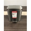 Відро для сміття з плавним закриттям прямокутне Koer TC-010306-02 6 л колір нержавійка (KR5600)