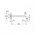 Душовий кронштейн Grohe RSH 380 мм (28361000) Душовий кронштейн Grohe RSH 380 мм (28361000)