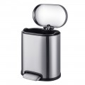 Відро для сміття з плавним закриттям овальне Mixxus Premium Topper-TC0205 SS Color 5л колір нержавійка (MI7059)
