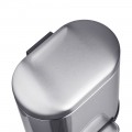 Відро для сміття з плавним закриттям овальне Mixxus Premium Topper-TC0205 SS Color 5л колір нержавійка (MI7059)
