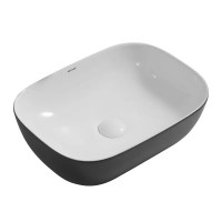 Раковина накладна MIXXUS PREMIUM DIVERSE-0112 WHITE-BLACK 455х325х135mm (MP6542) Раковина накладна MIXXUS PREMIUM DIVERSE-0112 WHITE-BLACK 455х325х135mm (MP6542)