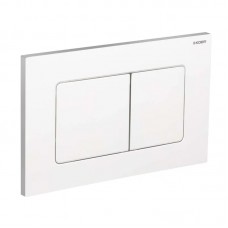 Панель змиву KOER KT-0602-03 240x160x10mm пластикова, кнопка квадратна (колір білий) (KR5180) Панель змиву KOER KT-0602-03 240x160x10mm пластикова, кнопка квадратна (колір білий) (KR5180)