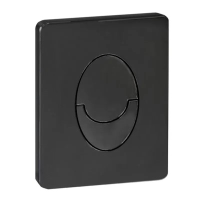Панель змиву KOER KT-0606-05 157x198x3mm пластикова, кнопка закруглена (колір чорний матовий) (KR5343) Панель змиву KOER KT-0606-05 157x198x3mm пластикова, кнопка закруглена (колір чорний матовий) (KR5343)