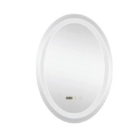 Дзеркало Mixxus PLAIN MV02-50x70 з Led Touch, Anti-fog, димером, регулятором яскравості, годинником (MI6010)