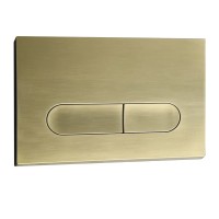 Панель змиву KOER KT-0608-12 240x160x10mm пластикова, кнопка закруглена (колір матове золото) (KR6126) Панель змиву KOER KT-0608-12 240x160x10mm пластикова, кнопка закруглена (колір матове золото) (KR6126)