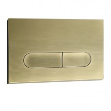 Панель змиву KOER KT-0608-12 240x160x10mm пластикова, кнопка закруглена (колір матове золото) (KR6126) Панель змиву KOER KT-0608-12 240x160x10mm пластикова, кнопка закруглена (колір матове золото) (KR6126)