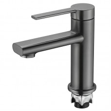 Змішувач для умивальника Mixxus Lord 001 Nut Graphite (Колір графіт) (MI7137)