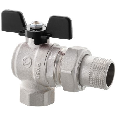 Кран с американкой Roho R106-050B - 1/2" угловой (RO0113) Кран с американкой Roho R106-050B - 1/2" угловой (RO0113)