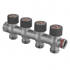 Колектор вентильний без фітингу Koer KR.1128-4 - 3/4"x3/4"x3/4"x4 Ways (KR5873) Колектор вентильний без фітингу Koer KR.1128-4 - 3/4"x3/4"x3/4"x4 Ways (KR5873)