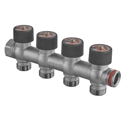 Колектор вентильний без фітингу Koer KR.1128-4 - 3/4"x3/4"x3/4"x4 Ways (KR5873) Колектор вентильний без фітингу Koer KR.1128-4 - 3/4"x3/4"x3/4"x4 Ways (KR5873)