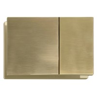 Панель змиву KOER KT-0610-12 240x160x32mm пластикова, кнопка квадратна (колір матове золото) (KR6137) Панель змиву KOER KT-0610-12 240x160x32mm пластикова, кнопка квадратна (колір матове золото) (KR6137)