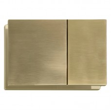 Панель змиву KOER KT-0610-12 240x160x32mm пластикова, кнопка квадратна (колір матове золото) (KR6137) Панель змиву KOER KT-0610-12 240x160x32mm пластикова, кнопка квадратна (колір матове золото) (KR6137)