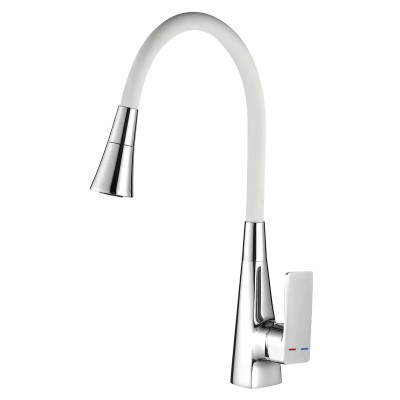 Змішувач для кухні Mixxus Etna 014-T (NUT) Refl.White (Колір хром+силіконовий вилив білий) (MI8421) Змішувач для кухні Mixxus Etna 014-T (NUT) Refl.White (Колір хром+силіконовий вилив білий) (MI8421)