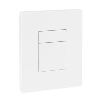 Панель змиву KOER KT-0607-03 157x198x3mm пластикова, кнопка квадратна (колір білий) (KR5714)