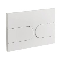 Панель змиву KOER KT-0604-03 240x160x10mm пластикова, кнопка закруглена (колір білий) (KR5322) Панель змиву KOER KT-0604-03 240x160x10mm пластикова, кнопка закруглена (колір білий) (KR5322)