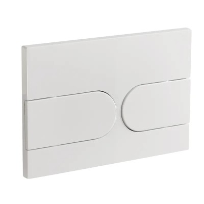 Панель змиву KOER KT-0604-03 240x160x10mm пластикова, кнопка закруглена (колір білий) (KR5322) Панель змиву KOER KT-0604-03 240x160x10mm пластикова, кнопка закруглена (колір білий) (KR5322)