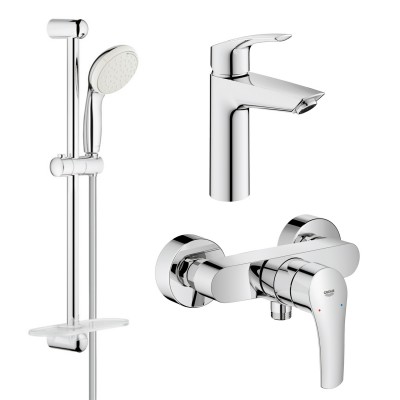 Комплект змішувачів для ванної кімнати Grohe Eurosmart New (UA123244M0) Комплект змішувачів для ванної кімнати Grohe Eurosmart New (UA123244M0)
