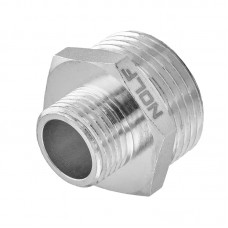 Ніпель редукційний Nolf NFC.N0608-N-3/4"x1/2" нікельований (NF3083) Ніпель редукційний Nolf NFC.N0608-N-3/4"x1/2" нікельований (NF3083)
