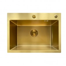 Мийка Mixxus MH5843 Micro Decor Brushed Gold (3.0/0.8) з нерж. сталі (колір матове золото) (MI8218) Мийка Mixxus MH5843 Micro Decor Brushed Gold (3.0/0.8) з нерж. сталі (колір матове золото) (MI8218)