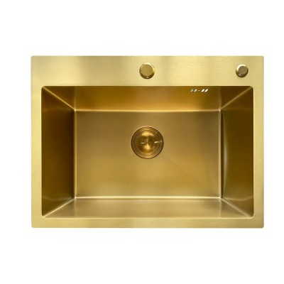 Мийка Mixxus MH5843 Micro Decor Brushed Gold (3.0/0.8) з нерж. сталі (колір матове золото) (MI8218) Мийка Mixxus MH5843 Micro Decor Brushed Gold (3.0/0.8) з нерж. сталі (колір матове золото) (MI8218)