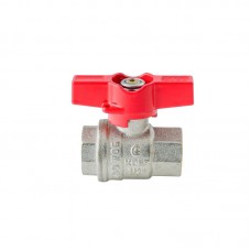 Кран кульовий ГГМ Koer Extreme KE.217-15 - 1/2" FF ручка "метелик" червона (KR5756)