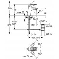 Смеситель для раковины S-размера Grohe Eurostyle (33558003)