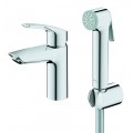 Змішувач для раковини з гігієнічним душем Grohe Eurosmart New (23124003)