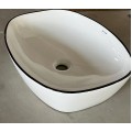 Раковина накладна MIXXUS PREMIUM DIVERSE-0109 EDGE BLACK 500х380х140mm (MP6549)