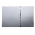 Панель змиву KOER KT-0610-01 240x160x32mm пластикова, кнопка квадратна (колір хром) (KR6135)