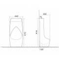 Пісуар підлоговий MIXXUS PREMIUM BEVEL-0902 440x320x970mm з краном для пісуара (MP6666) Пісуар підлоговий MIXXUS PREMIUM BEVEL-0902 440x320x970mm з краном для пісуара (MP6666)
