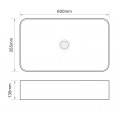 Раковина накладна MIXXUS PREMIUM QUADRO-0106 600х355х130mm (MP6523) Раковина накладна MIXXUS PREMIUM QUADRO-0106 600х355х130mm (MP6523)
