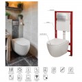 Комплект: MIXXUS PREMIUM ELLIPSE-SET-2102 Унітаз система змиву TORNADO 3.0+ Інсталяція KOER KT-0404 + панель KT-0604-01 CHROME (MP6690)
