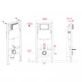 Комплект: MIXXUS PREMIUM ELLIPSE-SET-2102 Унітаз система змиву TORNADO 3.0+ Інсталяція KOER KT-0404 + панель KT-0604-01 CHROME (MP6690)